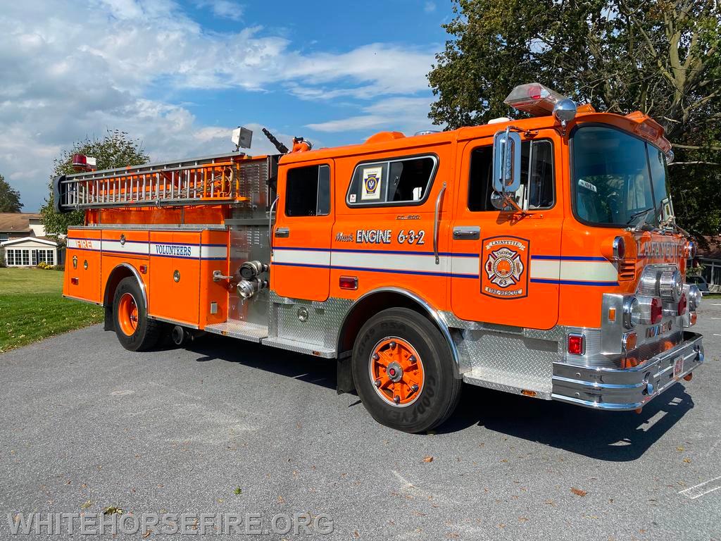Lafayette Fire Company’s recently retired 1978 Mack engine