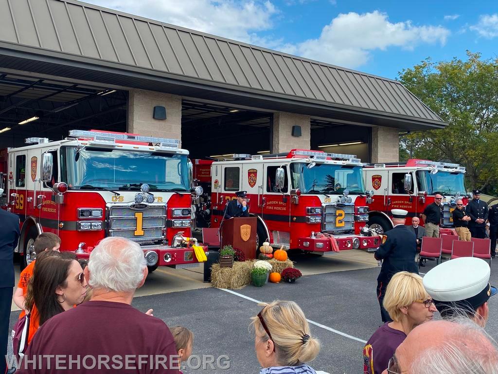 Garden Spot Fire Rescue housed matching triplet engines Saturday. 