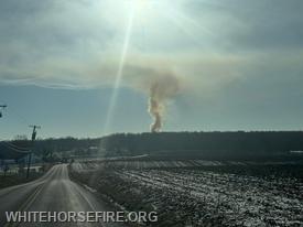Chester Tanker 35’s passengers view responding on Old Wilmington Road
