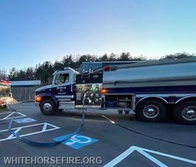 She’s now blue!
(Photo Courtesy of Hiwassee Dam Fire)